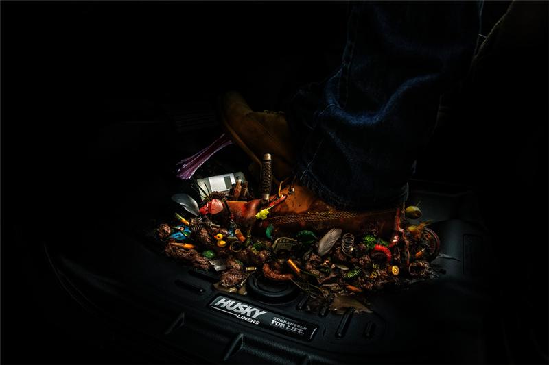 Ford F-350 Super Duty Floor Liners - Front - Husky Liners - WeatherBeater - Black - `11-`12